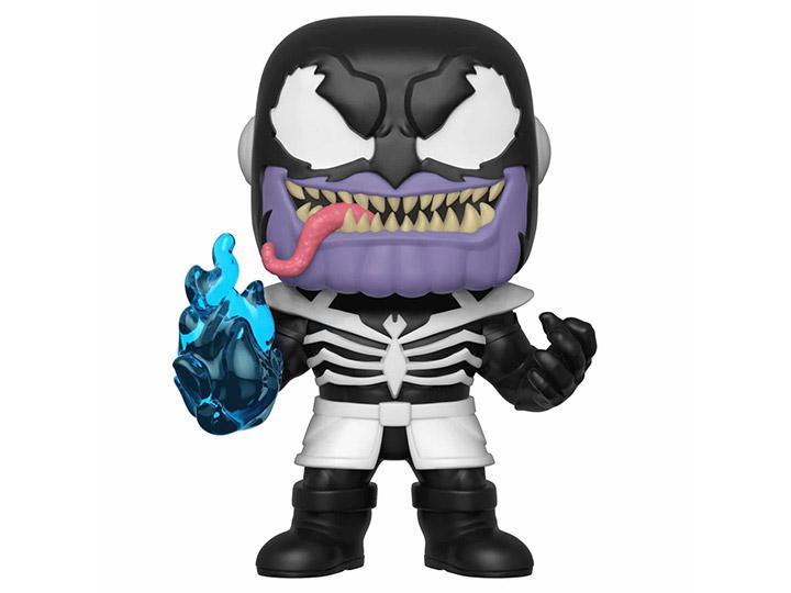 Damaged box of Pop! Marvel: Venom Series - Venomized Thanos W/ Pop Protector
