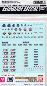 Gundam Decal 36 - Gundam Seed Destiny Series