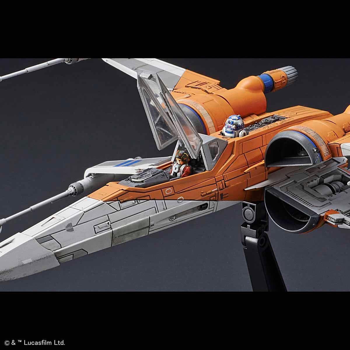 Star Wars The Rise of Skywalker Poe's X-Wing Fighter 1/72 Scale Model Kit