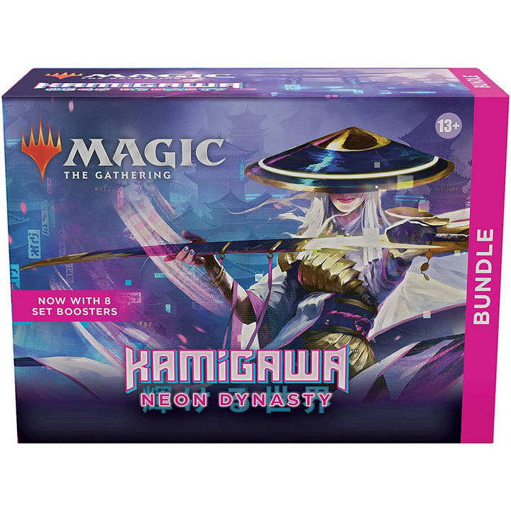 Magic The Gathering Kamigawa Neon Dynasty Bundle Box (8 Set Boosters + Accessories)