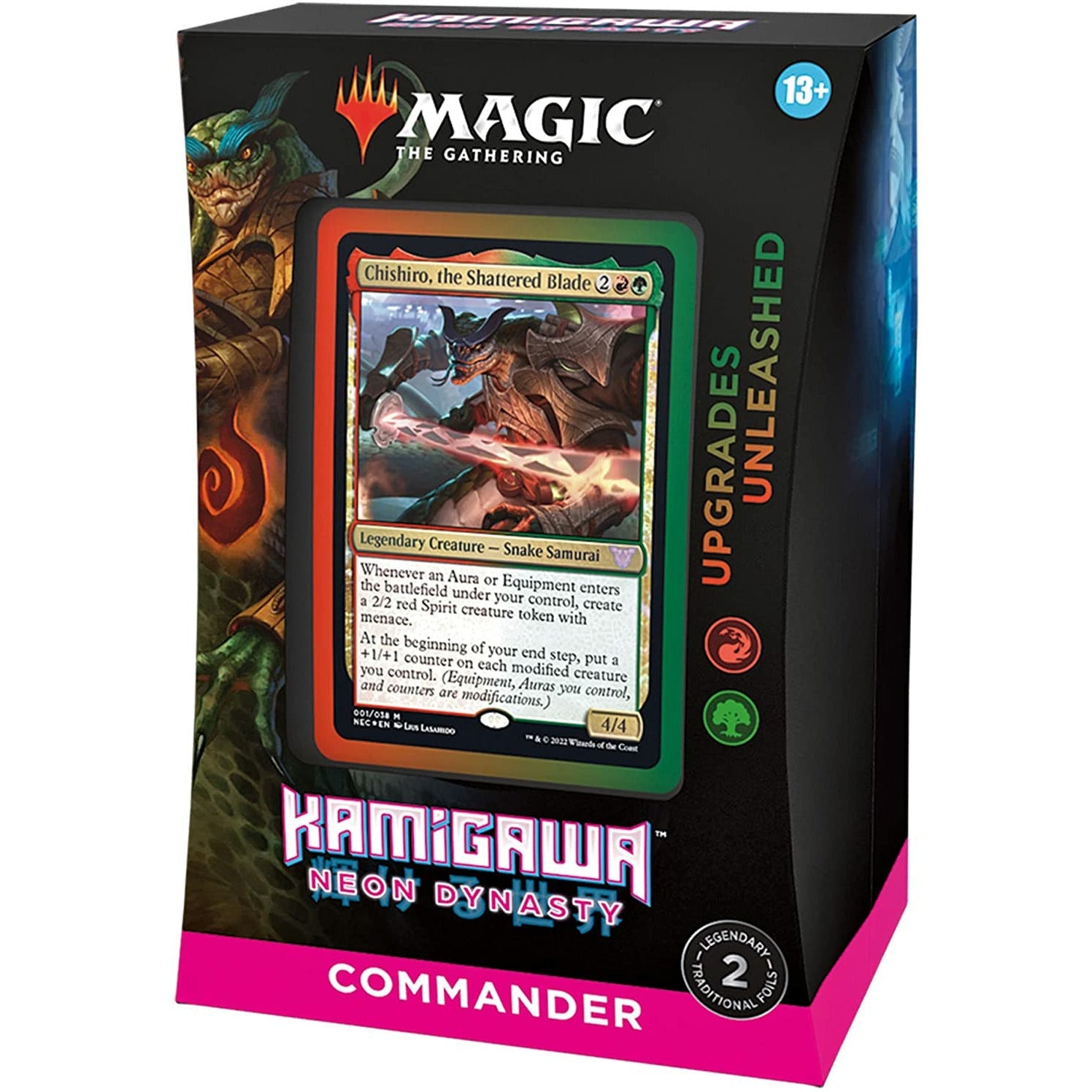 Magic The Gathering MTG Kamigawa Neon Dynasty Commander Deck Upgrades Unleashed