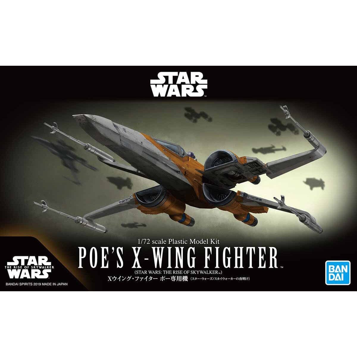 Star Wars The Rise of Skywalker Poe's X-Wing Fighter 1/72 Scale Model Kit