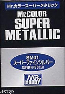 MR HOBBY GUNZE SANGYO COLOR SUPER METALLIC SM01 SILVER - USA Gundam Store