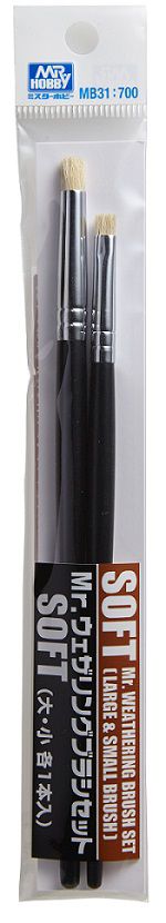 MB31 Mr. Weathering Brush Set Soft