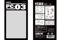 Wave PE SLEEVE PC-03 - Poly Caps and Connectors for Moving Mecha Parts, 3mm