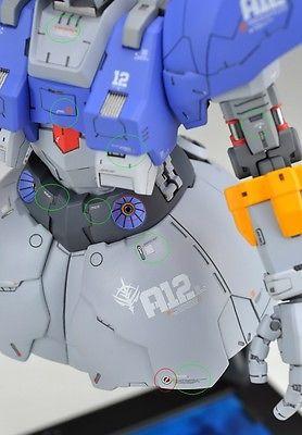 AW002 - Detail-up Warning Decal All Scale Gundam & Weapon (Gray) Builders Parts - USA Gundam Store