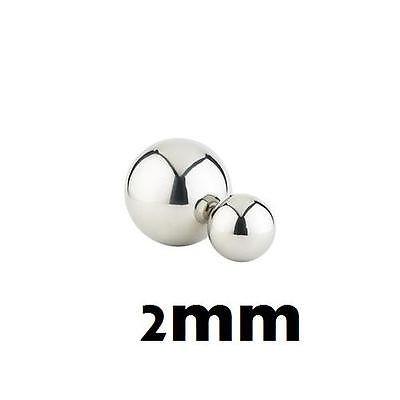 50PCs Armor Details up 2.0mm Metal Silver Bead Ball - USA Gundam Store