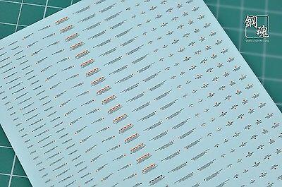 AW002 - Detail-up Warning Decal All Scale Gundam & Weapon (Gray) Builders Parts - USA Gundam Store