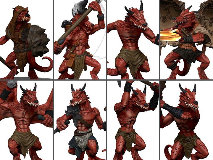Dungeons & Dragons Icons of the Realms Kobold Warband Set