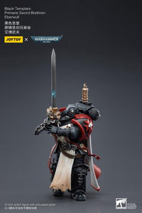 Warhammer 40K Black Templars Primaris Sword Brethren Eberwulf 1/18 Scale Action Figure