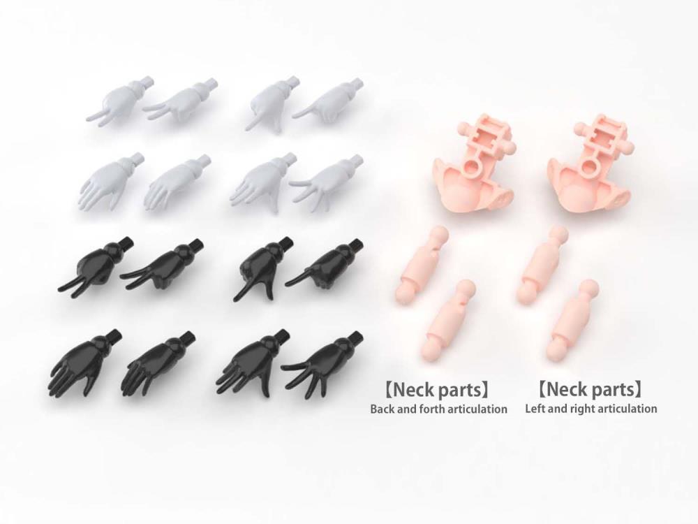 30 Minutes Sisters Option Hand Parts (Black & White) Accessory Pack