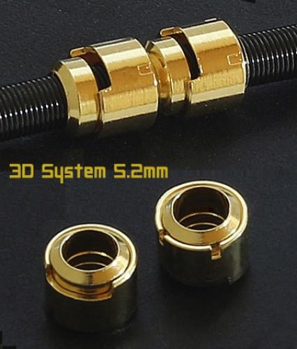 3D.System Metalpipe/Gold 5.2mm 30 ct