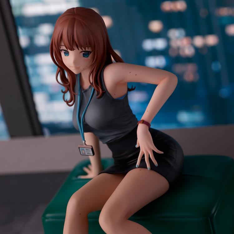 Doushima Illustration Hokuro no Ooi Senpai OL-san Figure