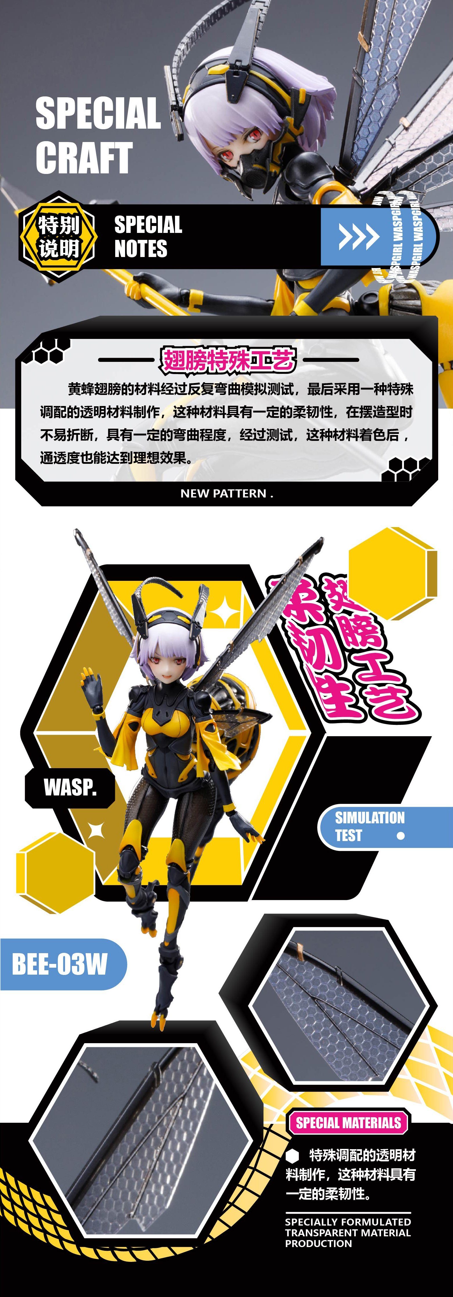 Snail Shell Wasp Girl (Bun-Chan) BEE-03W 1/12 Scale Figure