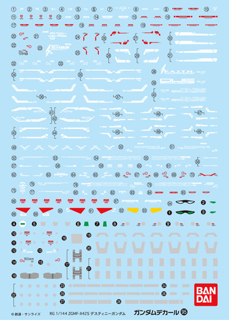 Gundam Decal 95 - RG Destiny Gundam