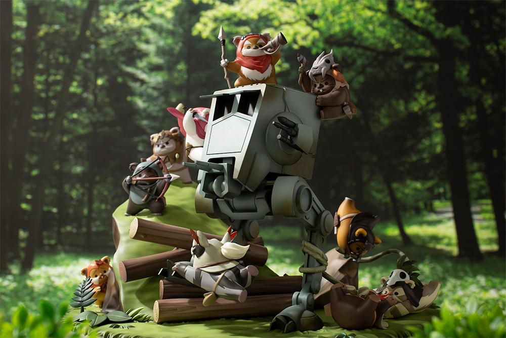 Star Wars ArtFX Artist Series Battle of Endor The Little Rebels Statue