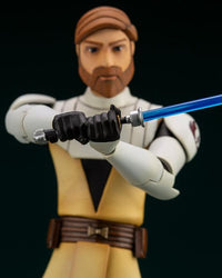 Star Wars: The Clone Wars ArtFX+ Obi-Wan Kenobi Statue (With Ahsoka Tano Piece)