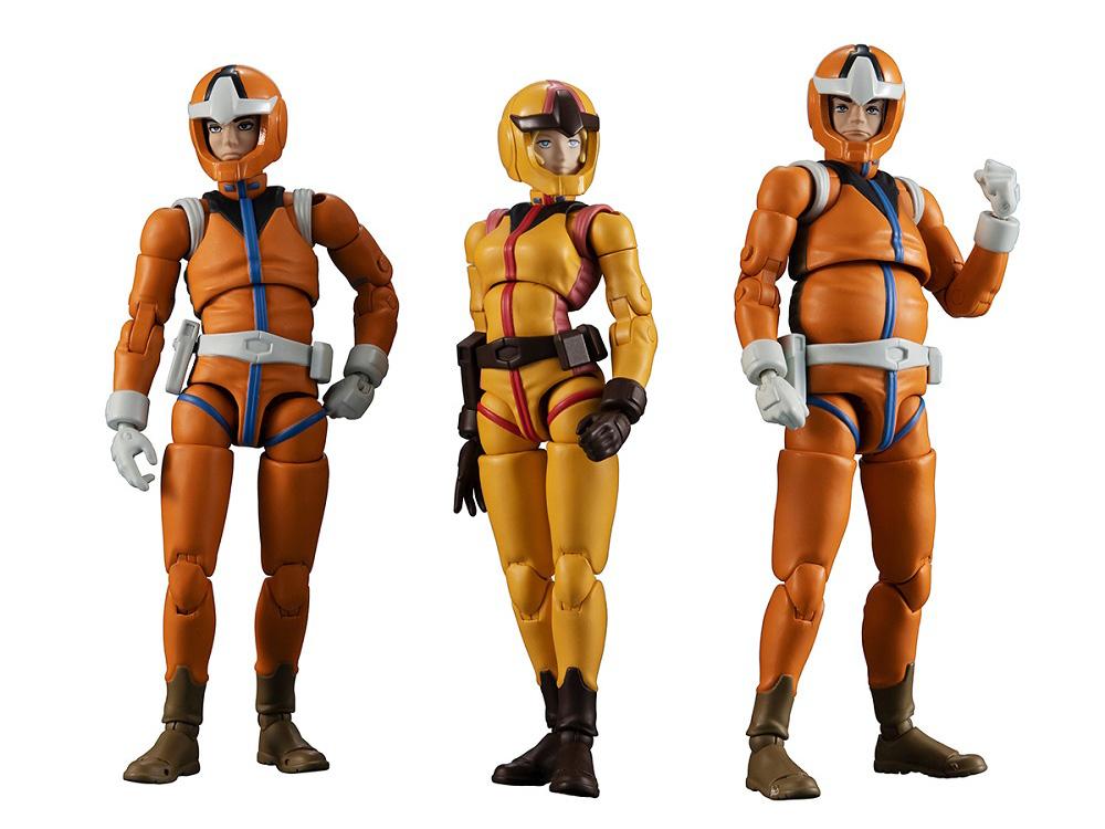 Mobile Suit Gundam G.M.G. Earth Federation Force 04, 05, 06 Sayla Mass Set of 3 Figures (With Bonus)