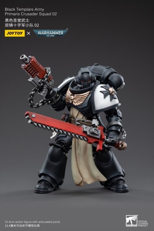Warhammer 40K Black Templars Primaris Crusader Squad 1/18 Scale Figure Set