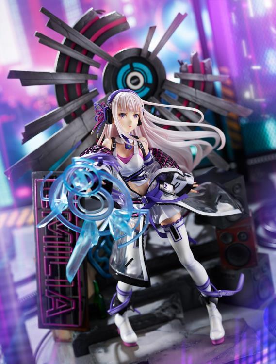 Re:Zero Starting Life in Another World Emilia (Neon City Ver.) 1/7 Scale Shibuya Scramble Figure