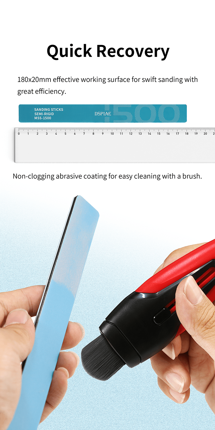 DSPIAE MSS Semi-Rigid Sanding Sticks