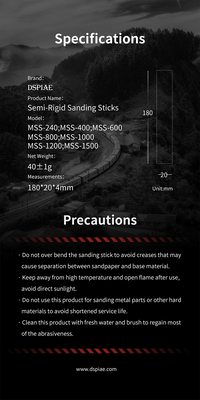 DSPIAE MSS Semi-Rigid Sanding Sticks