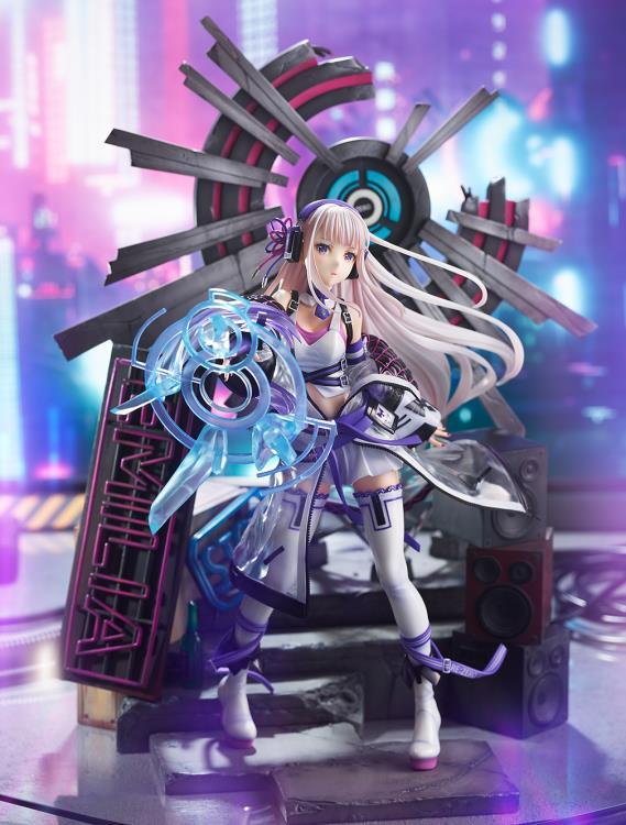 Re:Zero Starting Life in Another World Emilia (Neon City Ver.) 1/7 Scale Shibuya Scramble Figure