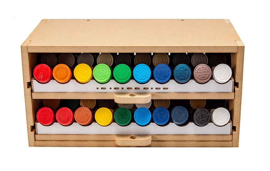 Slide&Tilting Drawer Paint Shelf OPERA-19A (For acrylic, enamel)