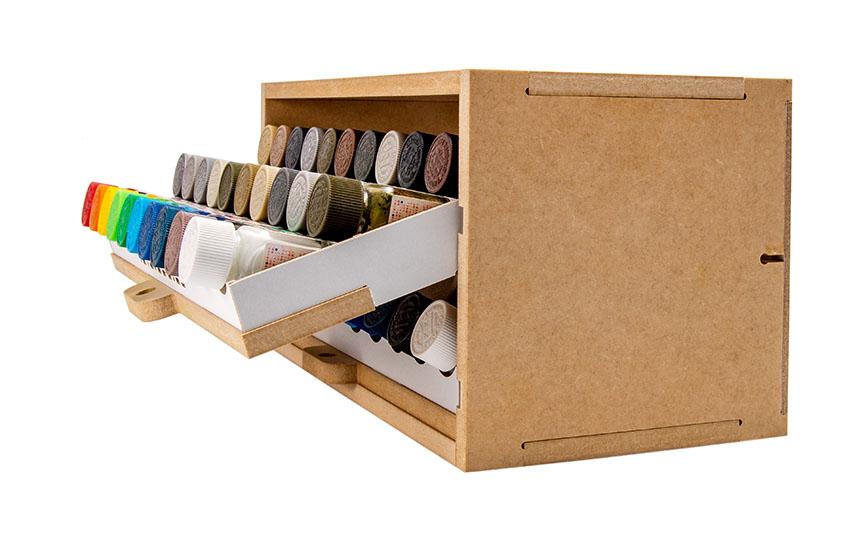 Slide&Tilting Drawer Paint Shelf OPERA-19B (For Lacquer)