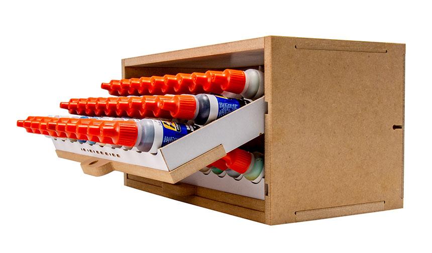 Slide&Tilting Drawer Paint Shelf OPERA-19A (For acrylic, enamel)
