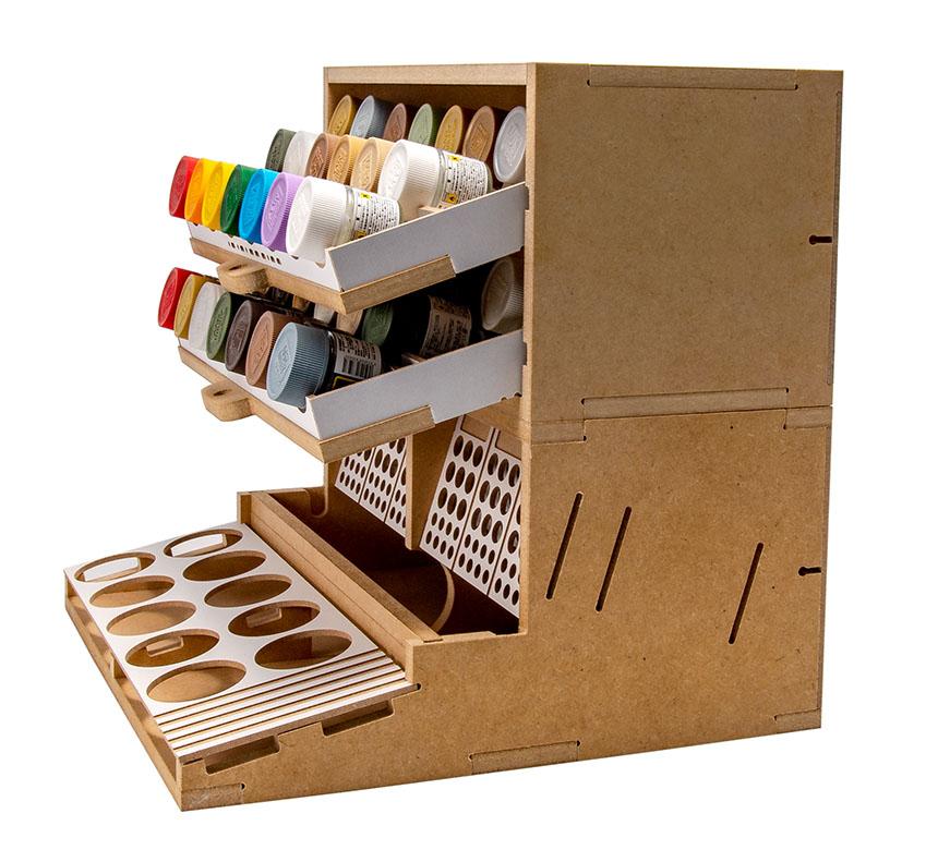 Slide&Tilting Drawer Paint Shelf OPERA-19A (For acrylic, enamel)