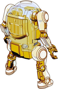 35 Mechatro WeGo Robots Cream Soda & Crystal Gold Model Kit Set