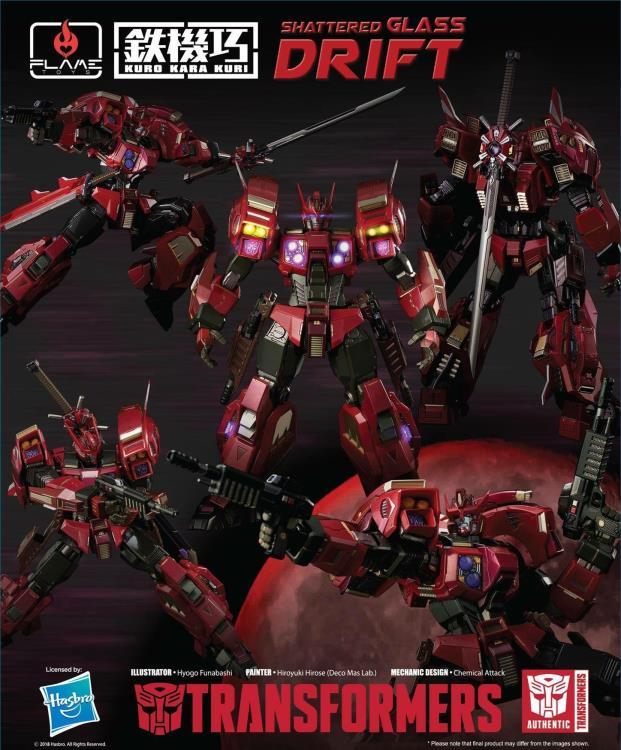 Shattered Glass Drift "Transformers", Flame Toys Kuro Kara Kuri