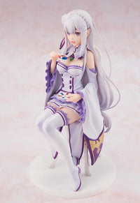 Re Zero Starting Life in Another World KD Colle Emilia (Tea Party Ver.) 1/7 Scale Figure (Reissue)