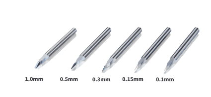 DSPIAE CS-PB01 Push Broach Combination Set（0.1\0.15\0.3\0.5\1.0mm)