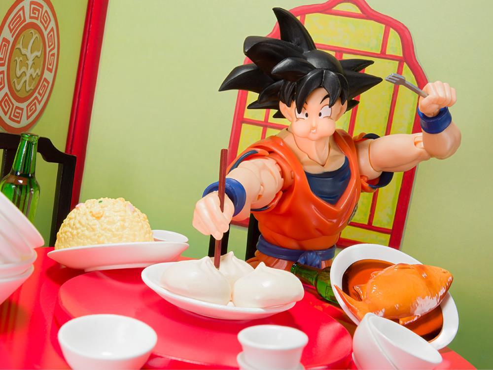 Dragon Ball Z S.H.Figuarts Goku Eating Scene Set
