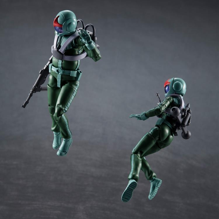 Mobile Suit Gundam G.M.G. Principality of Zeon Standard Infantry Soldier and Char Aznable Set of 3 Figures