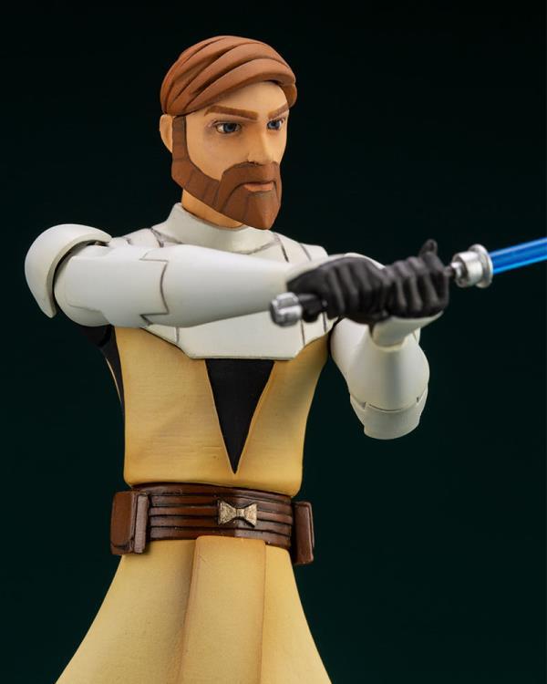 Star Wars: The Clone Wars ArtFX+ Obi-Wan Kenobi Statue (With Ahsoka Tano Piece)