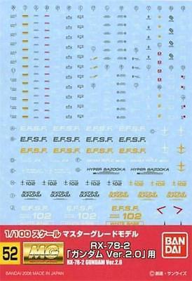 Gundam Decal 52 - MG RX-78-2 Ver2.0