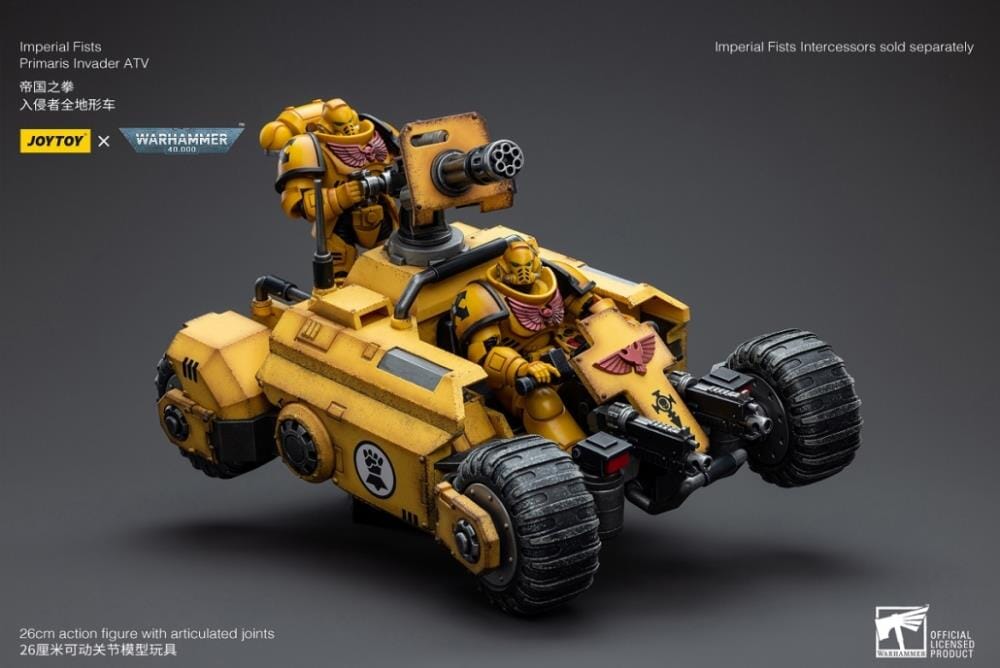Warhammer 40k Imperial Fists Primaris Invader ATV 1/18 Scale Vehicle ...