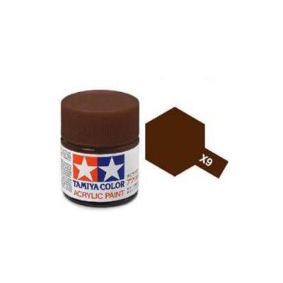 Tamiya Color Brown Mini Acrylic Gloss Finish X-9