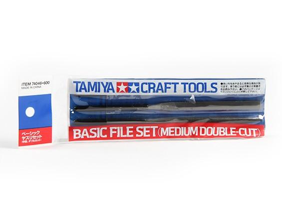 Tamiya 74046 Basic File Set (Medium Double-Cut)