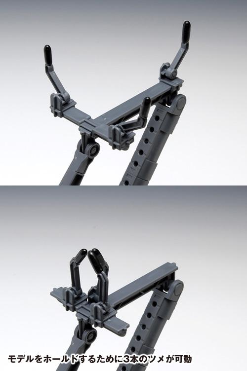 Wave POSING ARM (BLACK) - Display Stand with Versatile Claws for Various Model Subjects