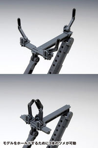 Wave POSING ARM (BLACK) - Display Stand with Versatile Claws for Various Model Subjects