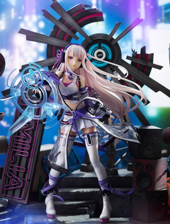 Re:Zero Starting Life in Another World Emilia (Neon City Ver.) 1/7 Scale Shibuya Scramble Figure