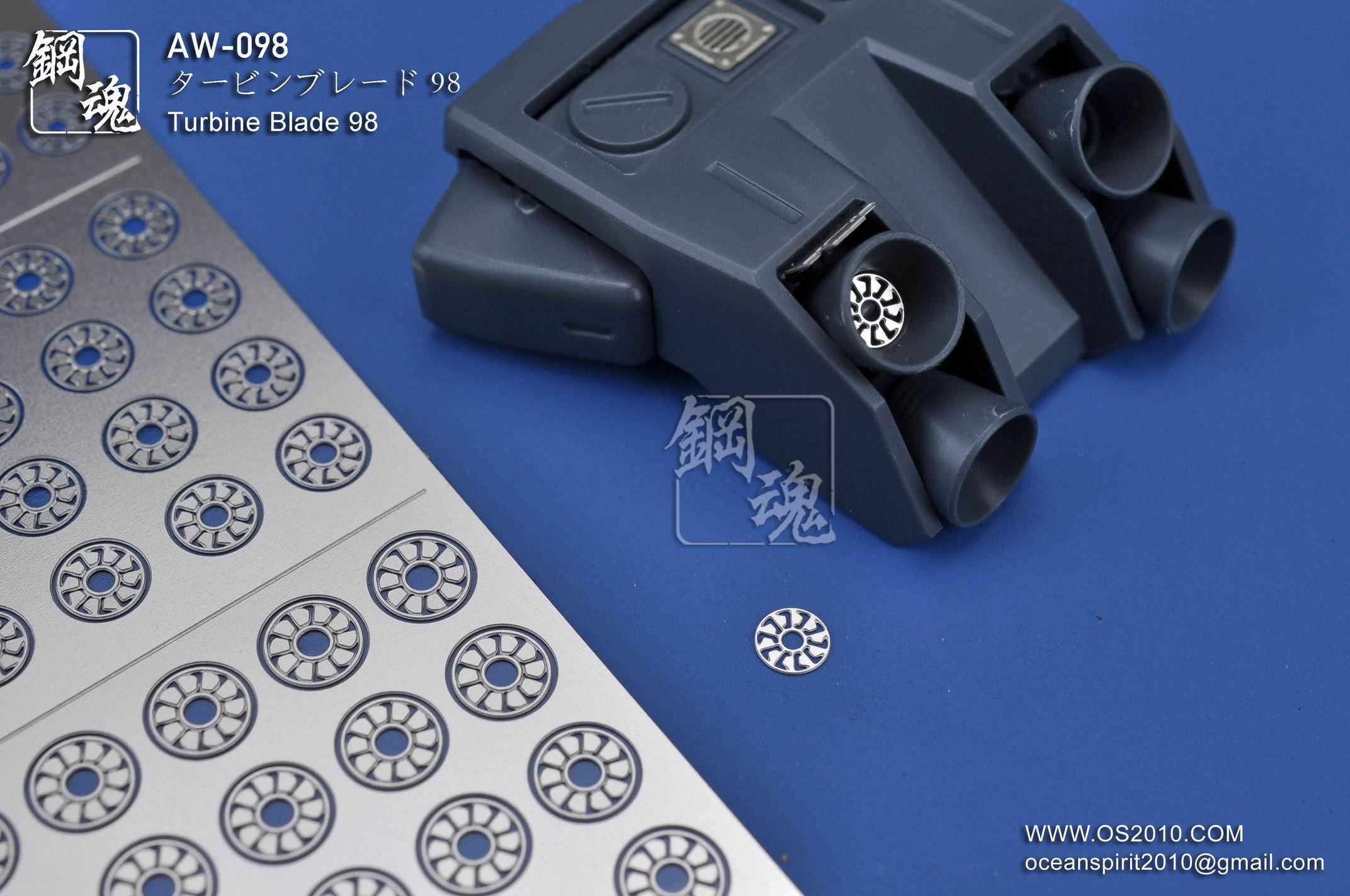 AW-098 GUNDAM & WEAPON MODEL DETAIL THRUSTER BUILDERS PARTS PHOTO ETCH ADD ON