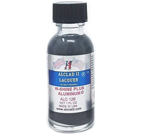 Alclad II 1oz. Hi-Shine Plus Aluminum Lacquer Paint ALC-126