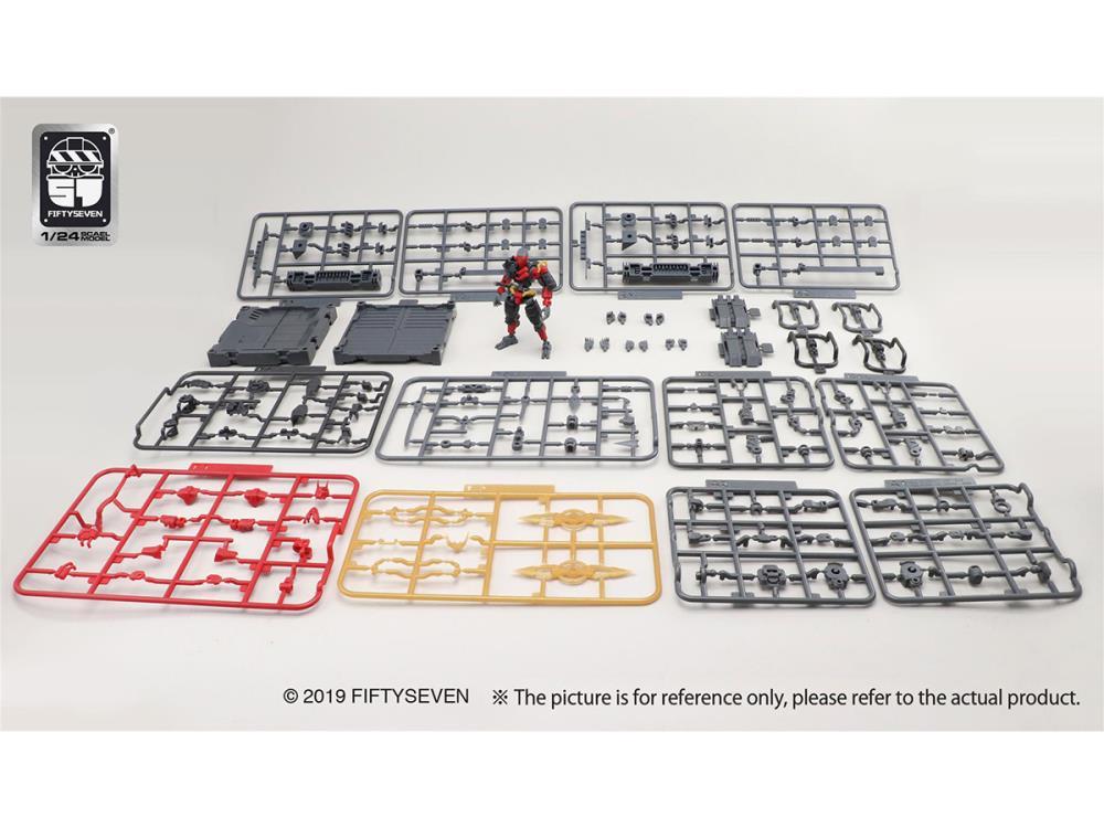 Number 57 Armored Puppet Oni Flame 1/24 Scale Model Kit