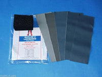Micromesh Polishing Cloth Set (5 diff grades & rubber support block)
