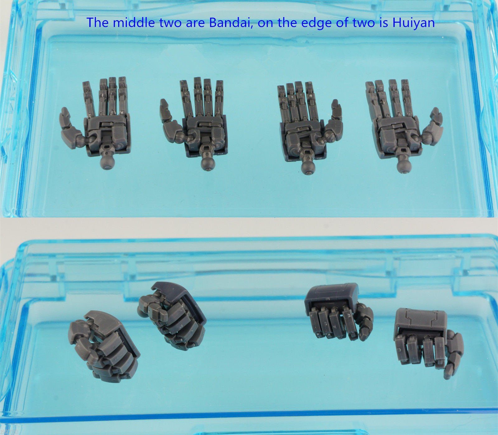 MG 1/100 all moving finger hands Full Action Palm
